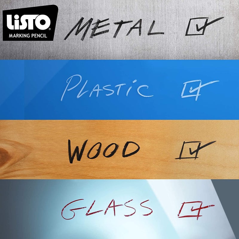 Listo 1620 Marking Pencils, Box of 13, Grease/China/Wax Pencils (Assorted Colors) - Image 3